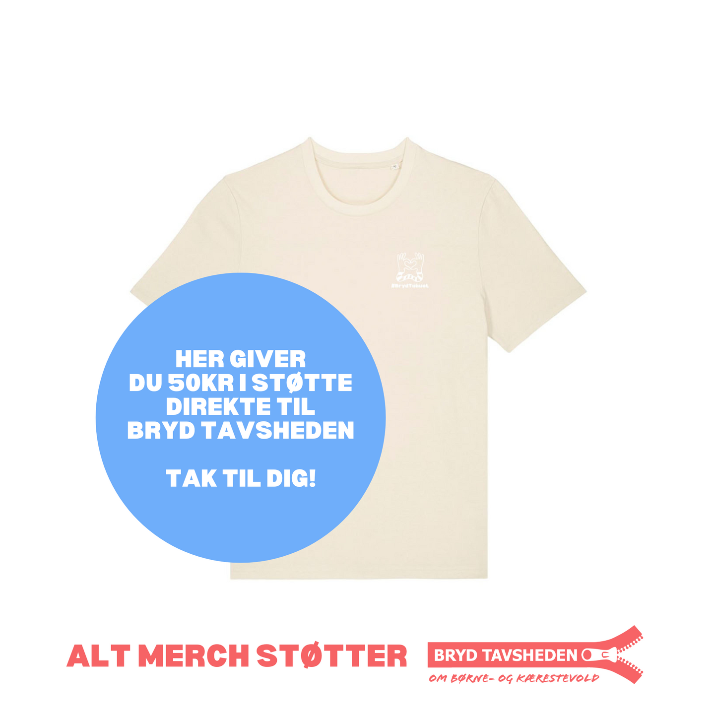 BRYD TABUET SANDFARVET T-SHIRT