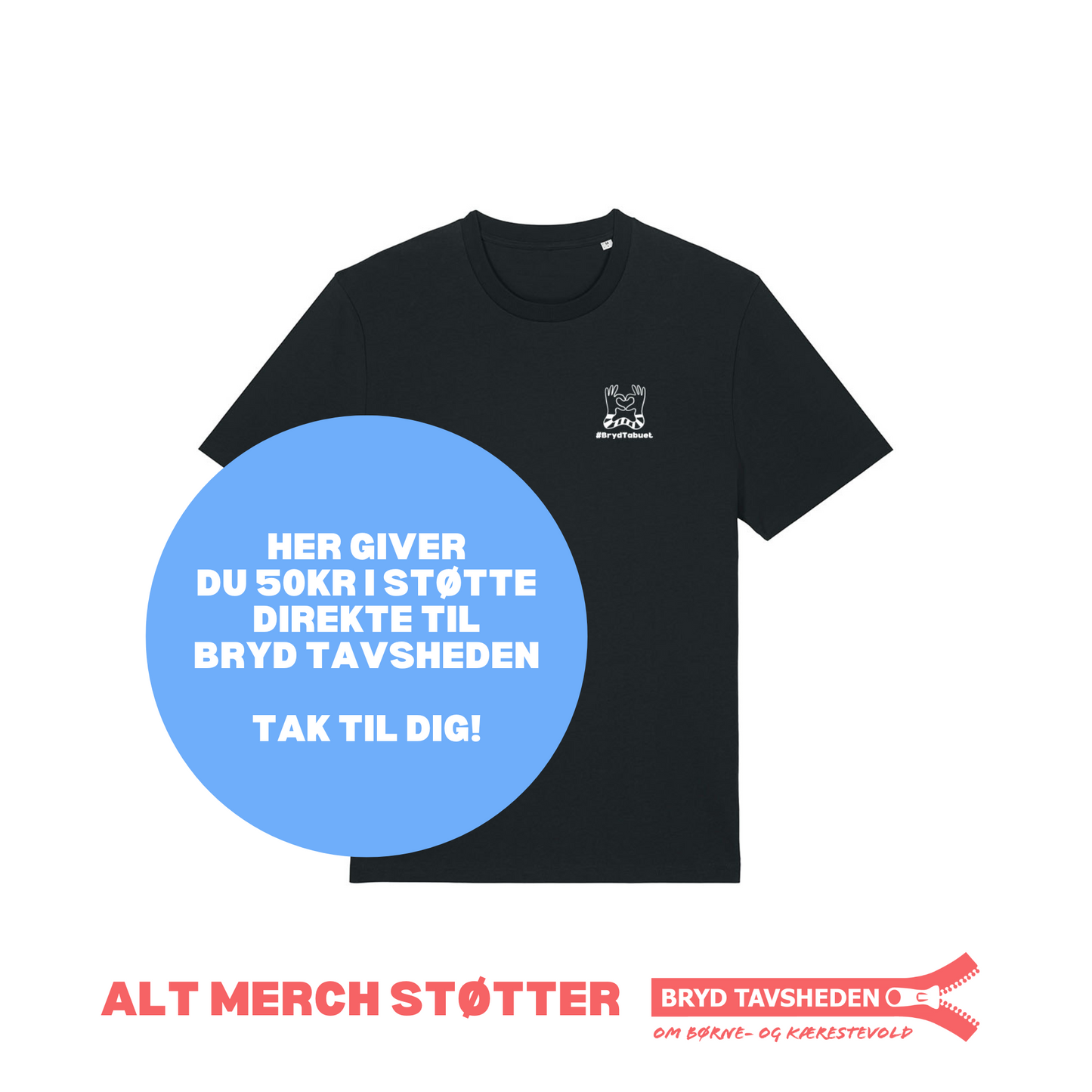 BRYD TABUET SORT T-SHIRT