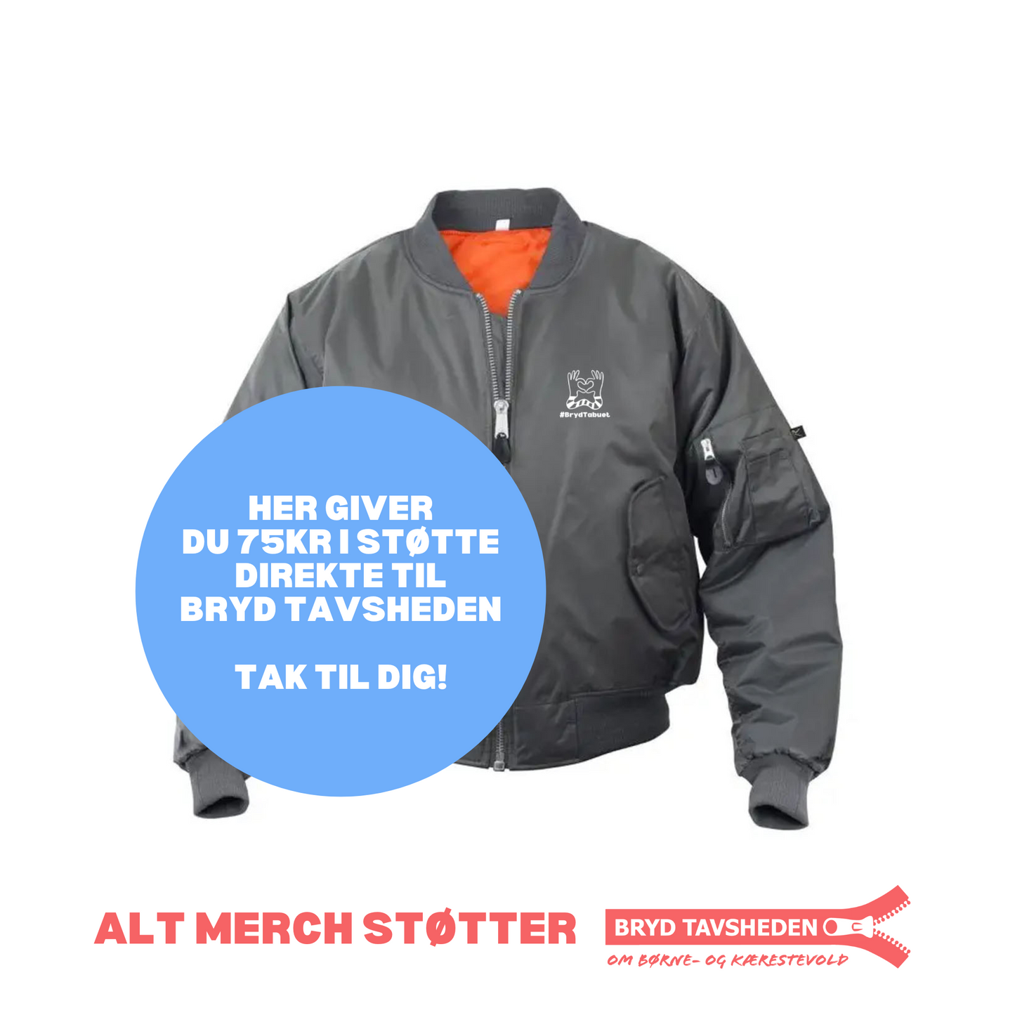 BRYD TABUET GRÅ BUMPERJAKKE